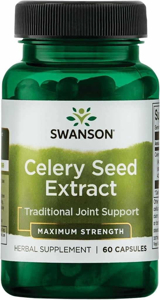 Swanson Superior Kräuter- Celery Seed Extract - Maximale Stärke - 150 mg 60 Kapseln