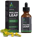 Gouttes de teinture de Mulléine biologique pour la santé respiratoire – soutien respiratoire naturel, sans alcool, végétalien, sans OGM, extrait à base de plantes, 2 fl oz (60ml) aide naturelle au sommeil et soutien immunitaire