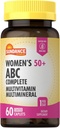 Sundance Women's 50+ ABC Multivitamin | 60 Caplets | con Formula Multimineral | Non OGM e Gluten Supplemento gratuito