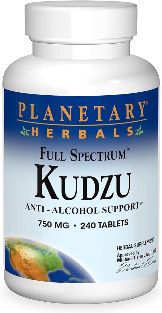 Spettro completo di erbe Planetari Kudzu 750mg - 240 compresse