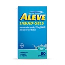 Gel liquido per il riduttore di dolore di Aleve & Fever, sodio di Naproxen, sollievo dal dolore, 80 conte
