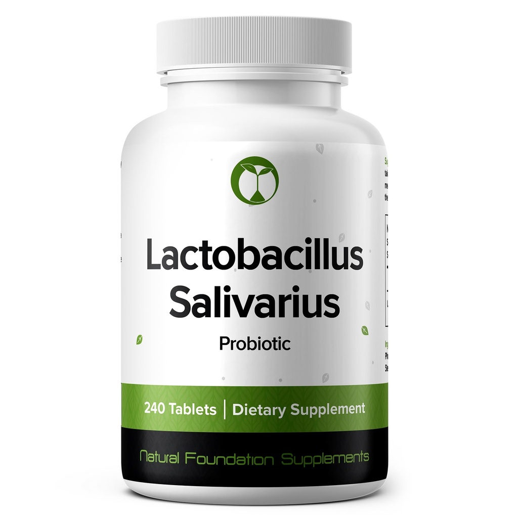 Lactobacillus Salivarius Probiotic 240 Tabletten (4 Monate Versorgung) – Recherchierter Stamm LS97 – 3 Milliarden CFU – Verdauungs- und Mundgesundheitsunterstützung – GMP-zertifiziert (240, Lactobacillus Salivarius)