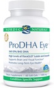 Nordic Naturals ProDHA Eye - Fish Oil, 360 mg EPA, 845 mg DHA, 20 mg FloraGLO Lutein, 4 mg Zeaxanthin, soutien à la fonction neurologique et à la santé oculaire à long terme*, 60 gels souples