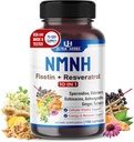 Ultra Herbs NMNH 10-in-1 – Fisetin, Resveratrol, Spermidin, Elderberry, Ashwagandha, Echinacea, Ginger, Turmeric – Healthy Aging & Vitality Support – 150 Kapseln – Made in USA