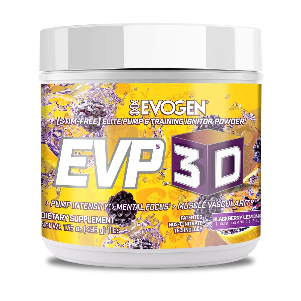Evogen EVP-3D.Ignitor, nitrate d'arginine, Citrulline, Beta-Alanine, Lions Mane.