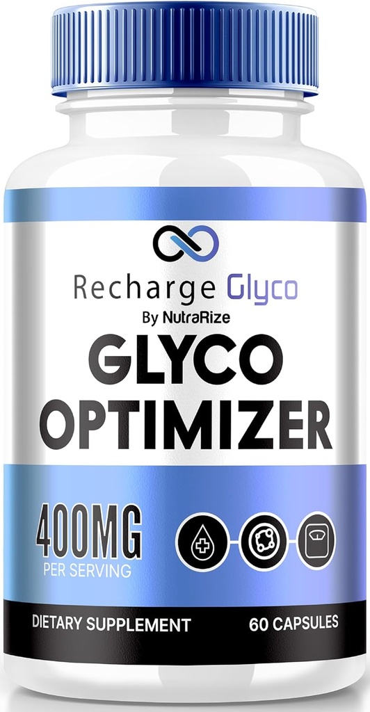 Aufladen Glyco Kapseln, Aufladen Glyco-Optimizer für Gesundheit und Wellness, Alle natürlichen Glyco-Unterstützung, Offizielle Glyco Optimizer, RechargeGlyco Bewertungen (60 Kapseln)