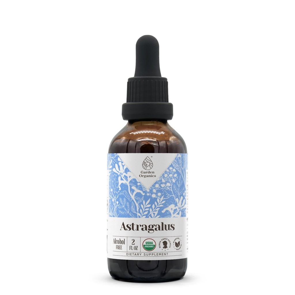 Astragalus USDA Organic Alcohol-Free Extract | Supplemento alimentare, High-Potency Tincture | Natural Certified Organic Astragalus (Astragalus membranaceus)