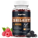 Shilajit Gummies 1000mg - Shilajit Pure Himalayan Organic for Men & Women 85+ Trace Minerals Shilajit Resina con Ashwagandha, Maca, Black Seed Oil - Energia, Cervello, Immunità, Sugar Free Raspberry 60ct