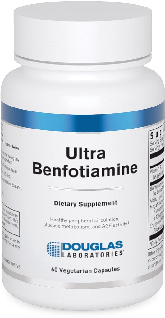 Douglas Laboratories Ultra Benfotiamine | Unterstützt Zirkulation, Nervous System, und Stoffwechsel | 60 Kapseln
