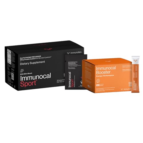 Performance énergétique du groupe sportif immunocal Sport et booster - Précurseur de glutathion avec isolat de protéines de lactosérum et activateur Nrf2