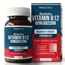 BioActive Vitamin B12 - 5000 mcg, Enthält 3 BioActive Formen B12 Plus Methylfolate Cofactor - Methyl B12, Adenosyl B12 Hydroxy & B12 | Unterstützt Energie, Metabolismus & Mood | Vegan, Non-GMO (60 Servietten)