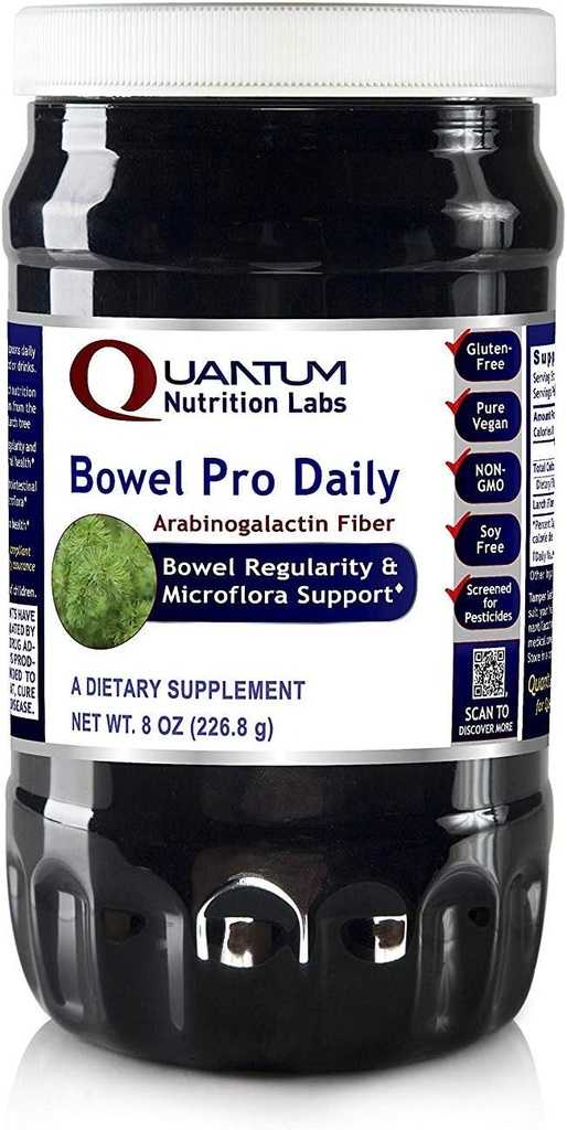 QNL Bowel Pro Daily - Prebiotisches Faserpulver zur Unterstützung der Verdauung - Delicious Daily Gut Health Powder - Vegan Immununterstützungsergänzung - Bio-Präbiotikum - 8 Unze
