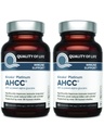 Lebensqualität AHCC Kinoko Platinum 750 mg – Premium Immununterstützungsergänzung - Paket von 2, 60 Zähler Flaschen