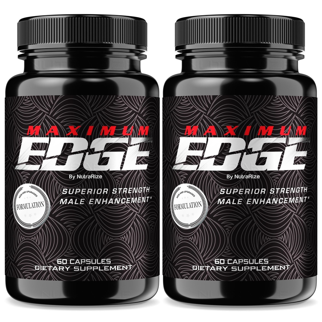 (2 Pack) Maximum Edge Male Pillen - Maximum Edge Capsules für Männer, Komplette tägliche Formel für Gesamt-Wellness und Spitzenleistung, MaximumEdge Advanced Dietary Supplement, Bewertungen (120 Kapseln)