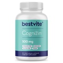 BESTVITE Cognizin Citicoline 500mg (60 capsules végétariennes) - Études cliniques Premium Choline Nootropic - Pas de stéarates - Vegan - Non OGM - Sans gluten - Suppléments Cerveau pour la Mémoire et la Focus