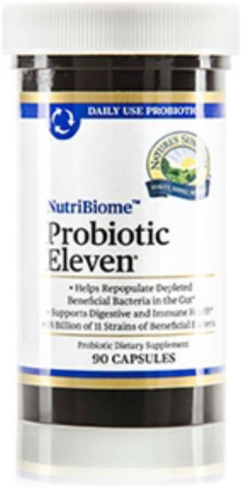 Probiotique Sunshine de la nature Onze 90 capsules (paquet de 4)