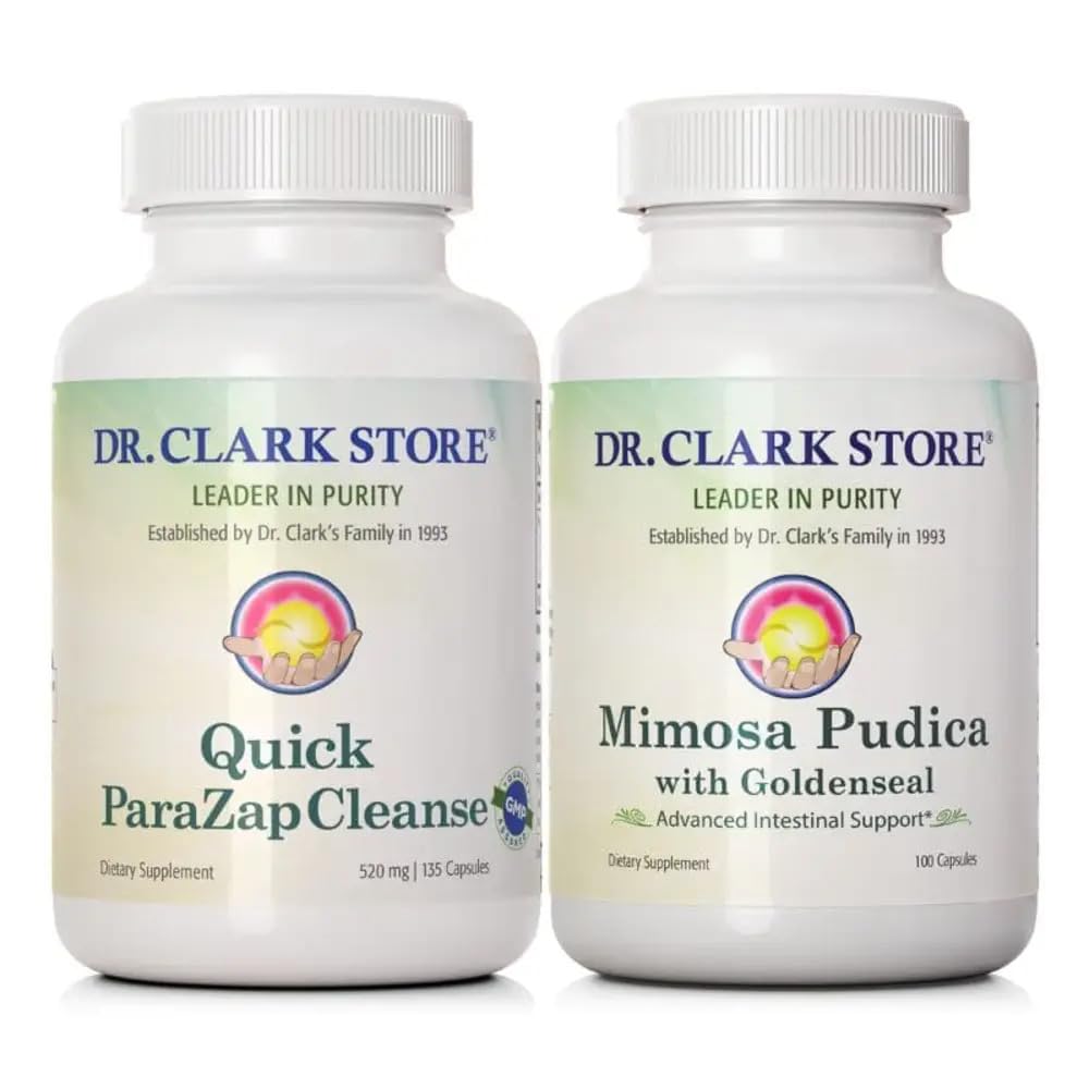 Dr Clark Store Quick para-Zap Cleanse & Mimosa Pudica – Leistungsstarke Reinigung, Detox Support & Gut Health Formula