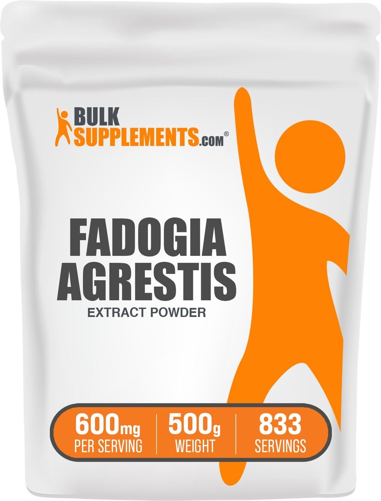 BulkSupplements.com Fadogia Agrestis Extract Powder - Fadogia Agrestis Supplement, Fadogia Agrestis 600mg - für Energie-Boost, Glutenfrei, 600mg pro Servierung, 500g (1.1 lbs) (Pack von 1)