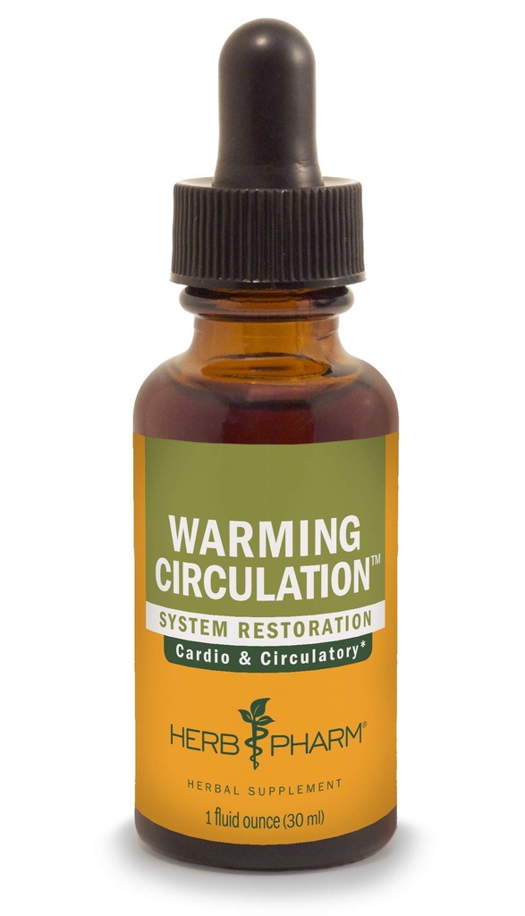 Formule à base de plantes liquides pour le soutien cardiovasculaire et circulatoire - 1 once (FGINGER01)