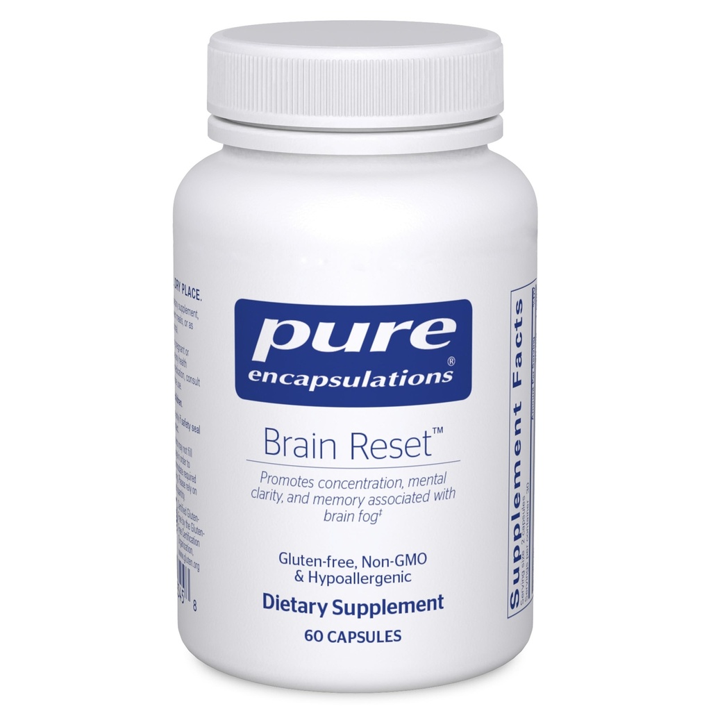 Pure Encapsulations Brain Reset | Unterstützt Konzentration, Klarheit und Gedächtnis verbunden mit Gehirn Fog | 60 Kapseln*