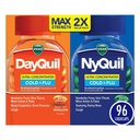 Vicks DayQuil & NyQuil Ultra Concentrated Liquicaps Co-Pack, Cold & Flu Medicine, Powerful Multi-Symptom Daytime & Nighttime Relief für Kopfschmerzen, Fever, Sore Throat, Minor Aches & Pains, & Cough, 96ct