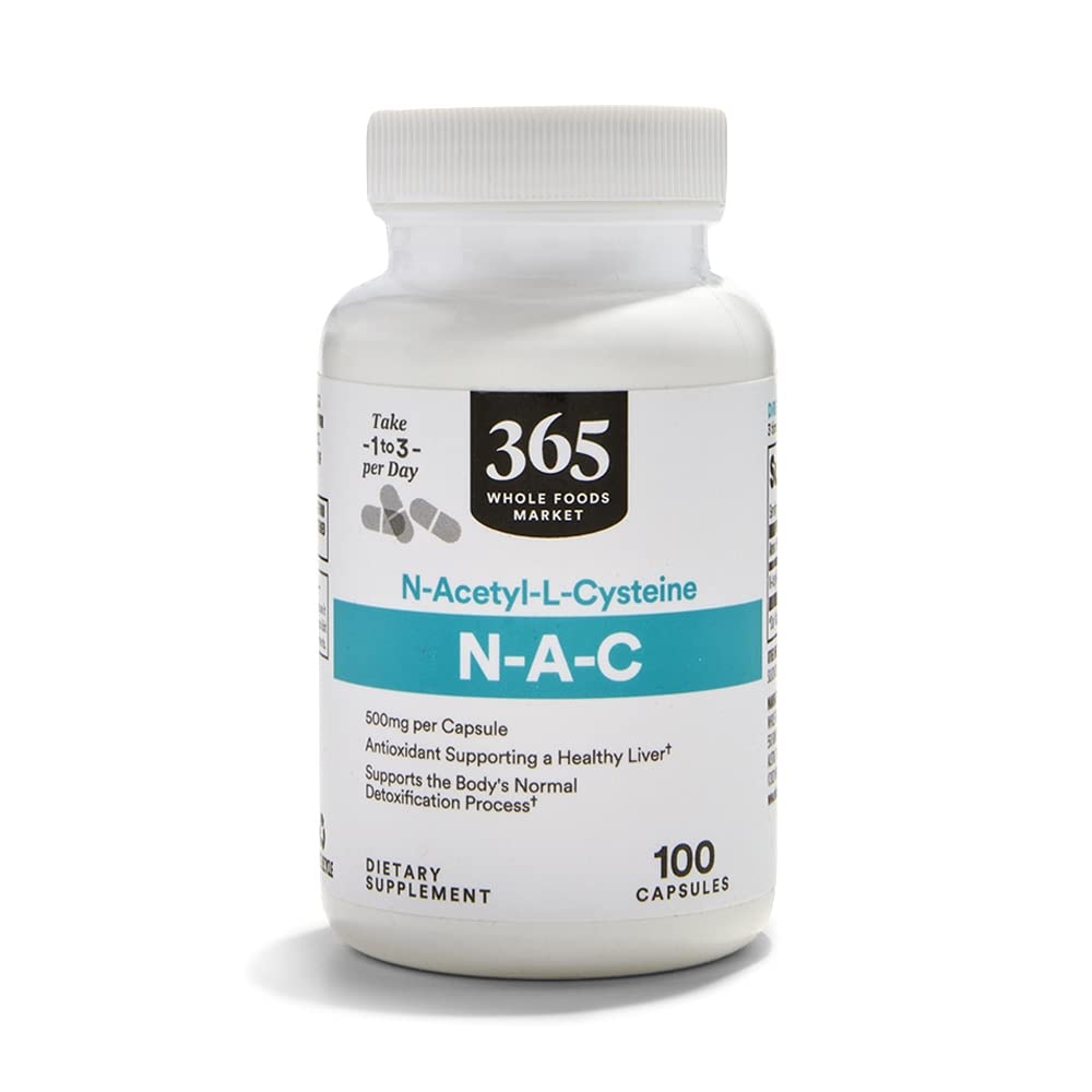 365 von Whole Foods Market, N-Acetyl L-Cystein 500mg, 100 Count