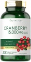 Carlyle Cranberry Pills 15000mg | 300 capsule | Herb Extract Supplement | per le donne e gli uomini | con vitamina C | Non OGM & Gluten Free