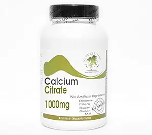 Calcium Citrate 1000mg ~ 100 Kapseln - Keine Zusatzstoffe ~ Naturetition Supplements