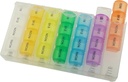 Pop Up Weekly Pill Organizer 4 volte al giorno — Large Travel Pill Case w/ 28 Compartment to Hold Medication, Vitamina & Supplement — Daily Pill Box 7 giorno — Moisture-Resistant Large Medicine Case