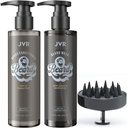 JVR Bart Wash and Beard Conditioner für Männer, Bart Shampoo reinigen und reduziert Frizz, Weichen & Stärken, Organisch mit Kokosnuss, Aloe, bietet Glanz für trockene & Coarse Beards, Bartpflege (6.7oz)