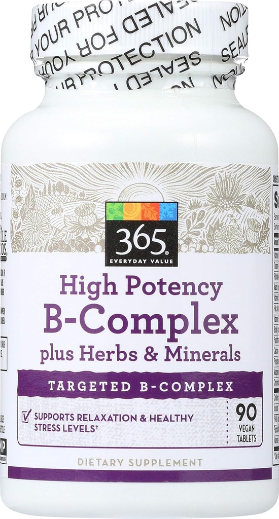 365 by Whole Foods Market, High Potency B-Complex, 90 ct