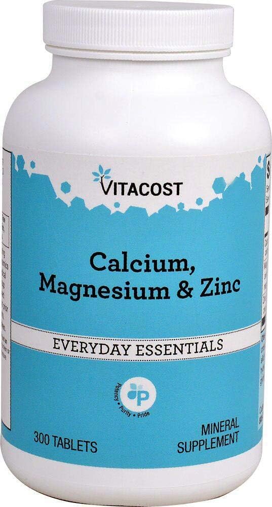Vitacost Calcium, magnésium et zinc - 300 comprimés