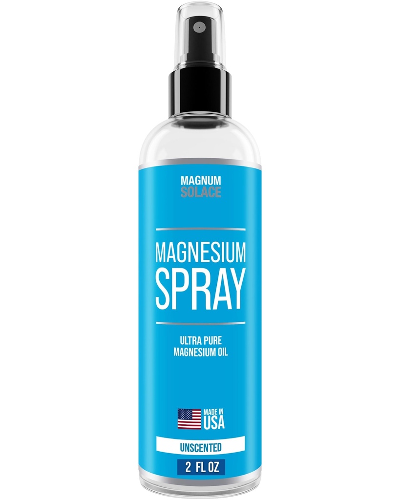 Magnesium Spray - USP Grade Pure Magnesium Öl Spray - Made in USA seit 2008, 2 oz