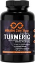 Alkaline Pflege |Turmeric Curcumin Supplement 1500mg mit Organic Turmeric, Ginger & Black Pepper für beste Absorption |Non-GMO | Joint & Healthy Inflammation Response Support (120 Veggie Kapseln)