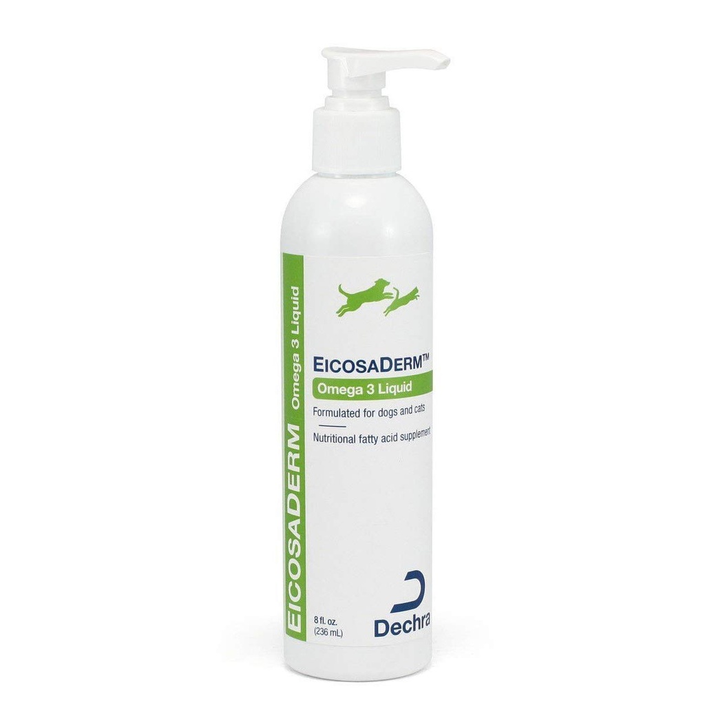 Dechra EicosaDerm Omega 3 Flüssigkeit für Hunde & Katzen - Nahrungsergänzungsmittel, 8 Fl Oz (Pack von 1)