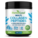 ForestLeaf Collagen Peptides Polvere non aromaed - erba idrolizzata Fed Keto Collagen Protein Powder Tipo 1, 2 & 3 - Capelli vitali, Pelle, Unghie, Giunti, Recupero, 11g Per Serving