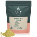 Lily of the Valley Fennel Seed Extract Powder - Toll zum Kochen, Salaten und Tee - 100% Roh aus Indien - Vegan & Gluten-frei - verpackt in wiederverschließbaren Beutel (8oz, 226g)
