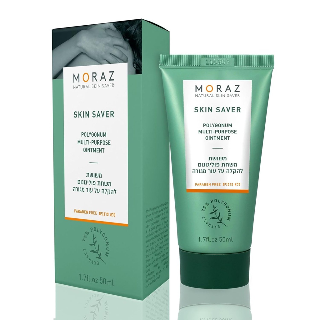 Moraz Skin Saver Polygonum Multi-Purpose Salbe – Anti Itch Cream Extra Strength mit 99% Kräuterextrakte für Itch Relief – Trockene Hautcreme für Minor Wound Care und Hautreparatur, Paraben Free, 1.7 Oz