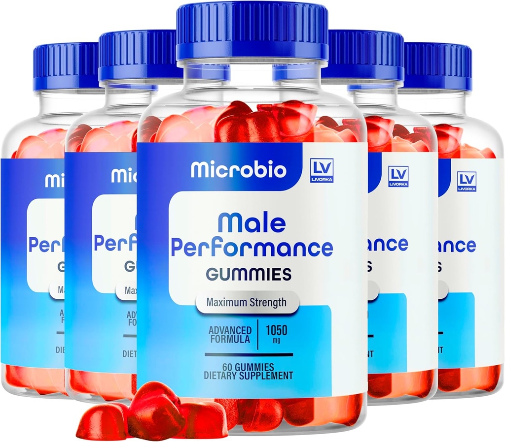 LIVORKA (5 Pack) Microbio ME Gummies, Microbio ME Gummies for Men, Microbio ME Gummy, Microbio ME Gumm, Microbio ME Gummies - Tutto Natural Support Supplement Gummies, 300 Gummies per 5 Mesi.