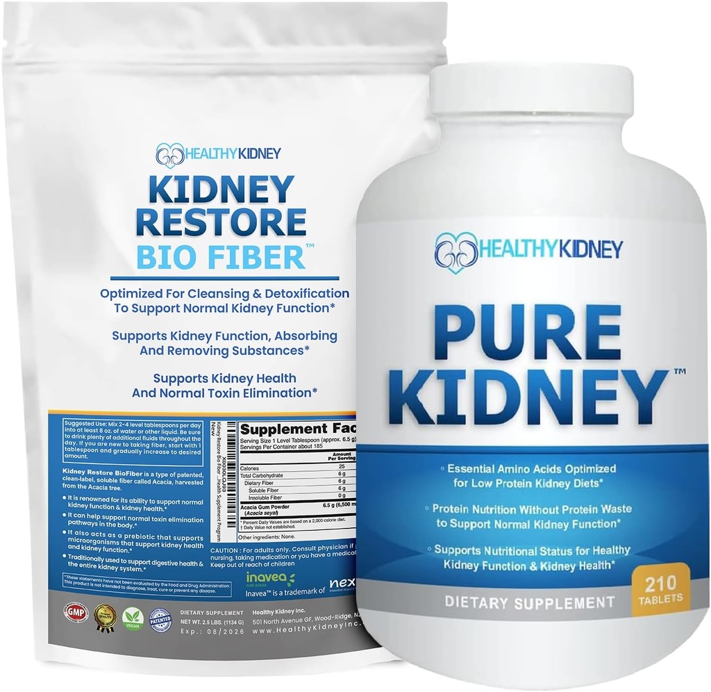 Rene Restore Bio Fiber supporto renale e pulizia renale un supplemento di rene per rimuovere rifiuti e puro rene supplemento di salute aminoacidi essenziali pillole proteiche