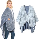 Bcareself doppio-sed Wearable Blanket Ultra Soft Flannel Shawl Blanket, coperta reversibile, con tasche, per le donne e gli uomini
