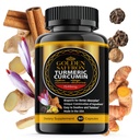 GOLDEN SAFFRON Turmeric Curcumin Supplement mit Bioperine, Saffron, Cinnamon und Ginger - Hohe Potenz, Non-GMO, Glutenfreie Ergänzung für eine bessere Wirksamkeit. Made in USA