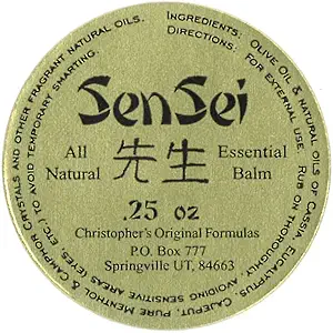 Christopher's Original Formeln Salbe Menthol Rub .25 Unze