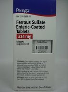 Sulfate de fer 324mg Comprimés rouges entériques 100compte