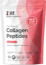 Zint Collagen Peptides Powder (32 oz): Paleo-Friendly, Keto-Certified, Grass-Fed hydrolysed Collagen Protein Supplement - Unflavored, Non GMO