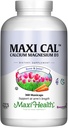 Maxi Health Calcium 1000 mg Supplement mit Vitamin D3 (1000 IE) und Magnesium (500 mg) - Knochen, Zähne und gemeinsame Unterstützung für Männer und Frauen - 360 Kapseln - Maxi Cal