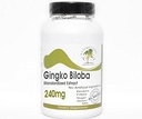 Ginkgo Biloba Standardisierte Extrakt 240mg 24% Glycoside ~ 200 Kapseln - Keine Additive ~ Naturetition Supplements