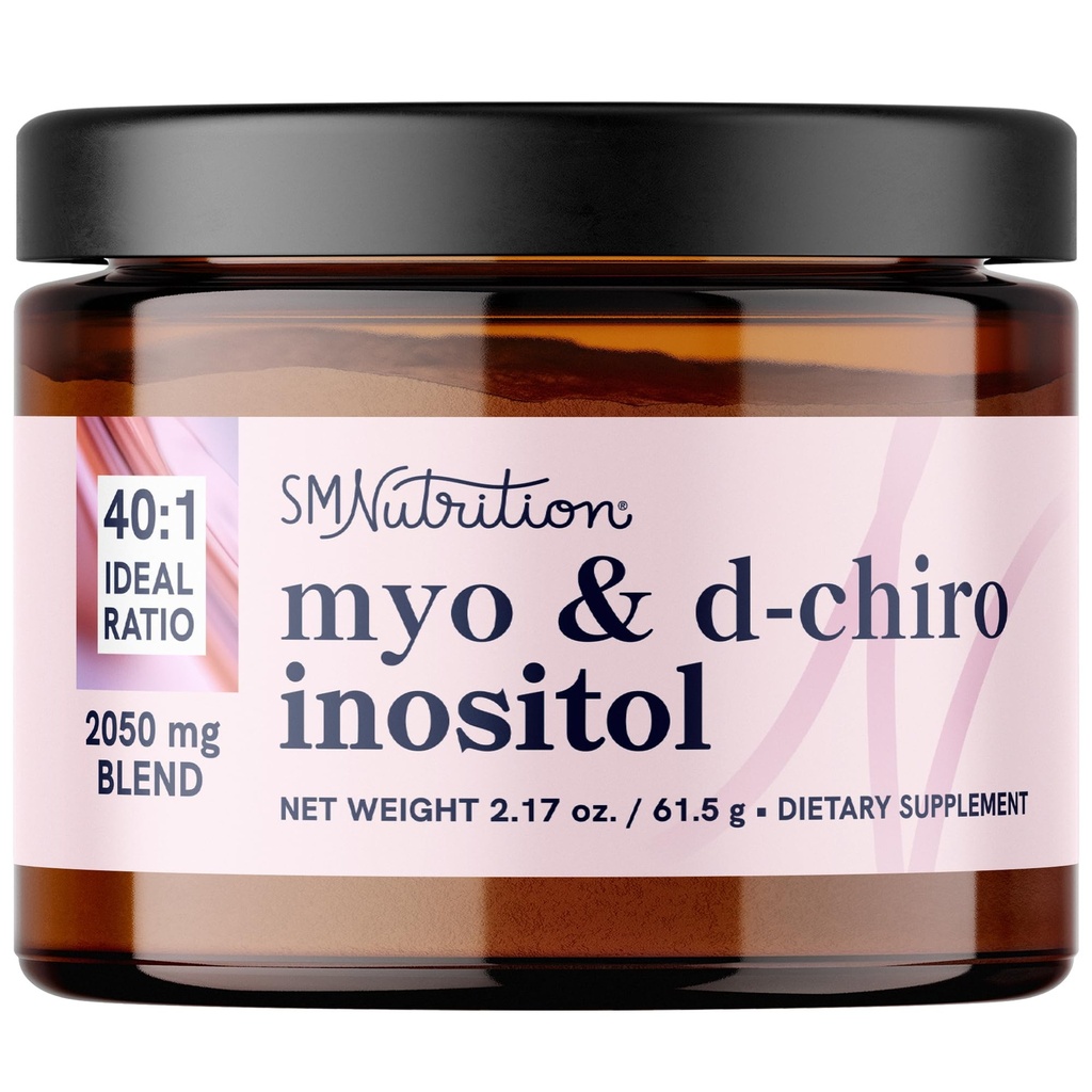Myo-Inositol et D-Chiro Poudre d'inositol de l'Hormone pour les femmes Idéal 40:1 Ratio de l'Hormone Myo 2000mg, D Chiro 50mg.