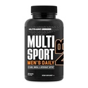 NutraBio Multisport für Herren - Mens MultiVitamin - 33 Vitamine, Mineralien, Mikronährstoffe - Reich an Antioxidantien - Unterstützt Spitzensport, Energie, Stoffwechsel (120 Gemüsekapseln)