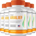 Suppléments Cerveau d'Aralief pour Capsules de Mémoire et de Focus, Aria LIEF Formule avancée Brain Health Support Pills Maximum Strength Nootropics Arialief Toutes les pilules de Support Naturel Avis (5 Pack)